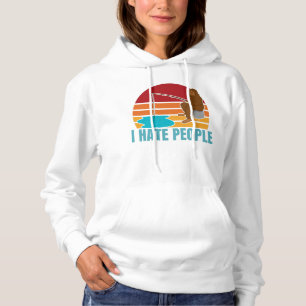 I Hate People Shirt Funny Bigfoot