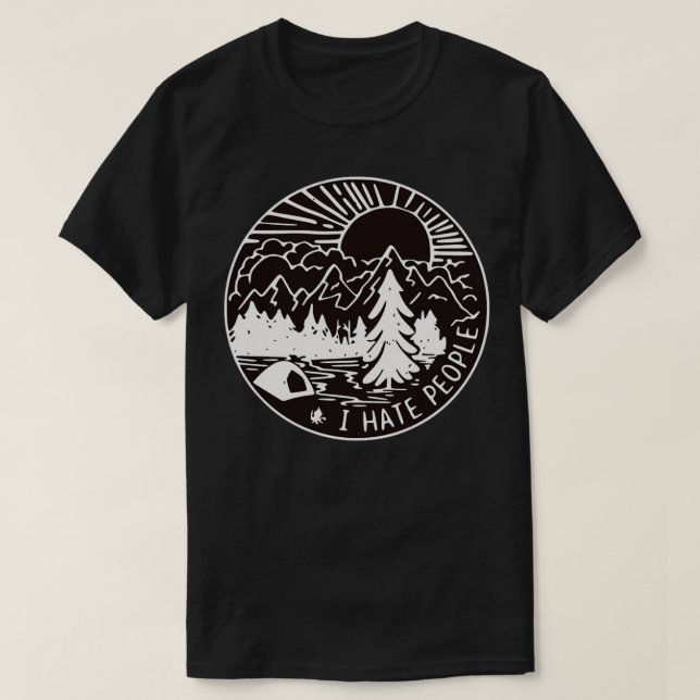I hate People T-Shirt (Design Front)