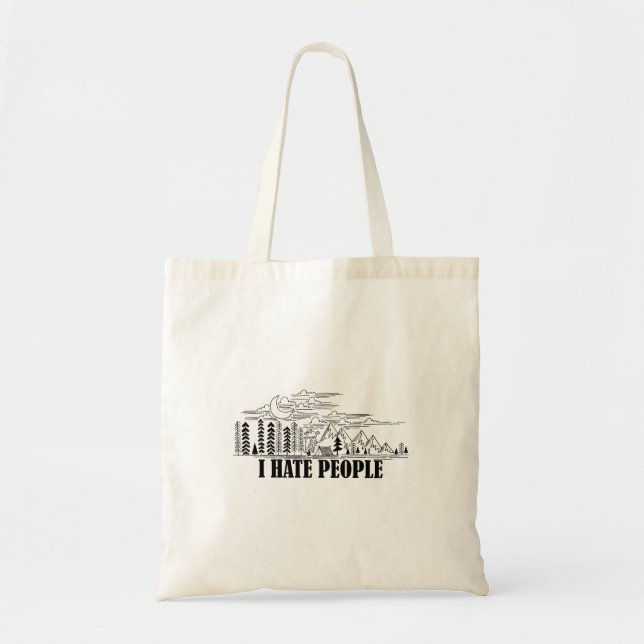 I Hate People Tote Bag (Front)