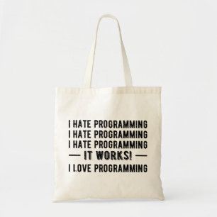 I Hate Programming - Funny Programmer II Tote Bag