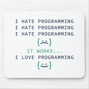 I Hate Programming Mouse Mat