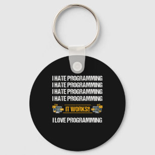 I Hate Programming Programmer Developer Coder Gift Key Ring