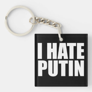 I hate Putin Key Ring