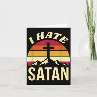I Hate Satan Card
