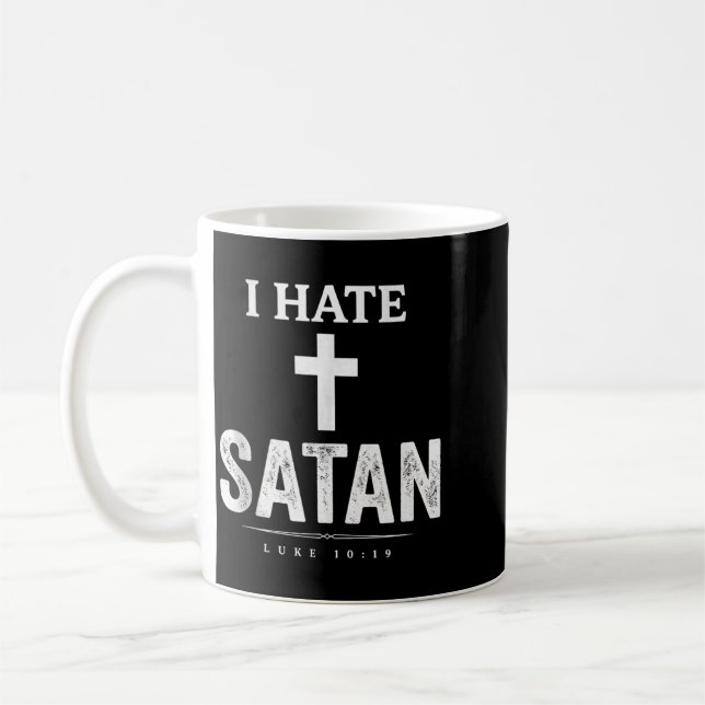 I Hate Satan Coffee Mug (Left)