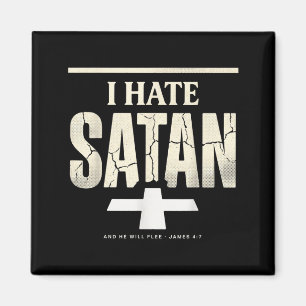 I Hate Satan Magnet
