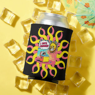 I Hate Summer! Fun Comic-Style Illustration Can Cooler