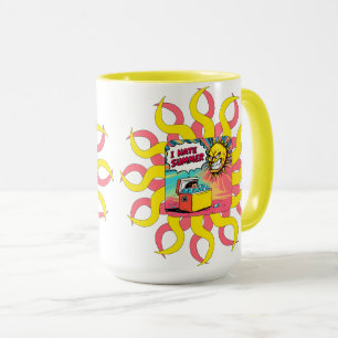 I Hate Summer! Fun Comic-Style Illustration Mug