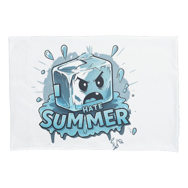 I Hate Summer Pillowcase (Front)