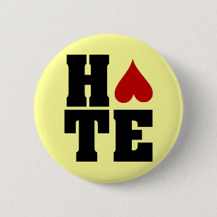I Hate Valentine's Day 6 Cm Round Badge