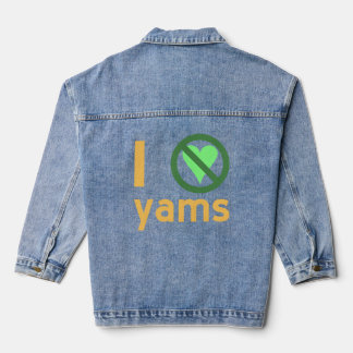 I Hate Yams No Love Denim Jacket