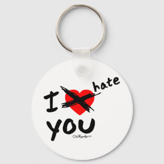 I hate you key ring