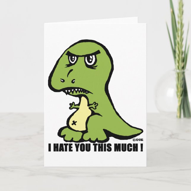 I hate you this much! holiday card (Front)