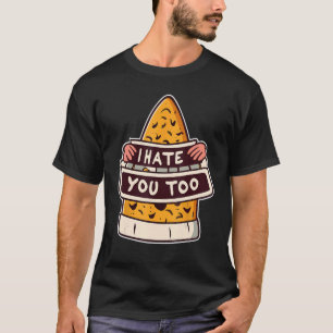 I Hate You Too Funny Halloween Candy Corn T-Shirt