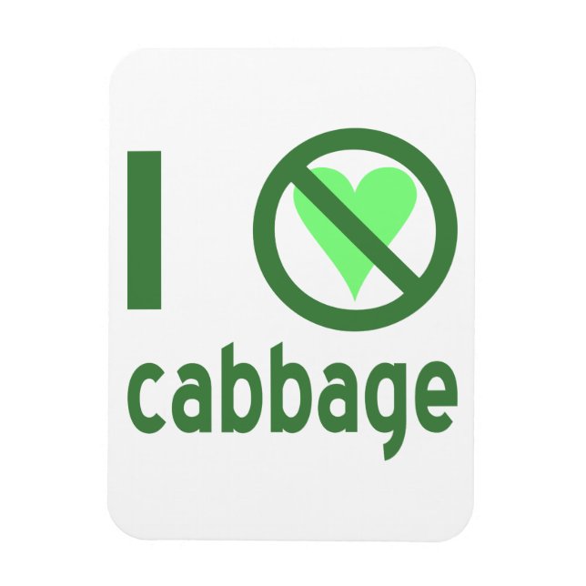 I Hated Cabbage Magnet (Vertical)