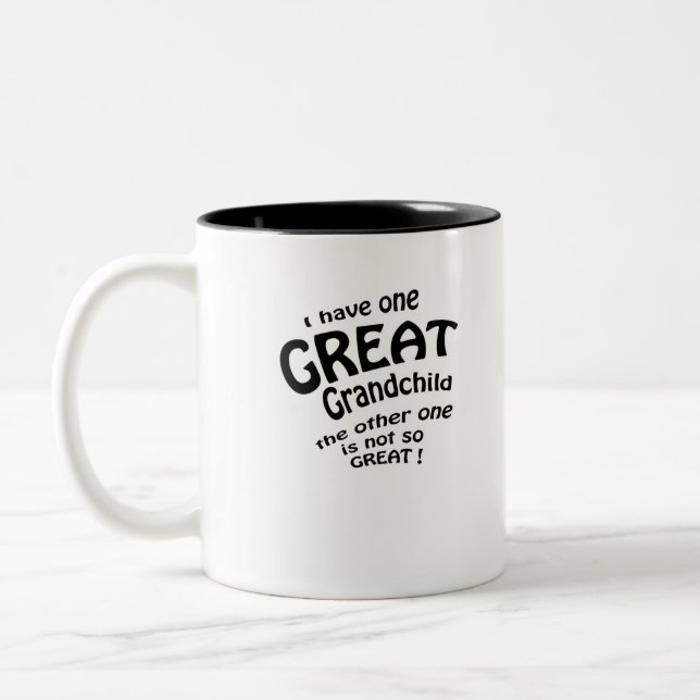 I have 1 great grandchild Two-Tone coffee mug (Left)