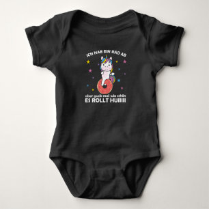 I Have A Bike Off - Sweet Unicorn Doughnut Unicycl Baby Bodysuit