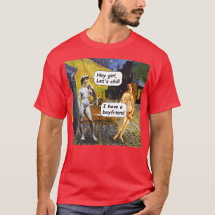I have a boyfriend The Birth of Venus T-Shirt