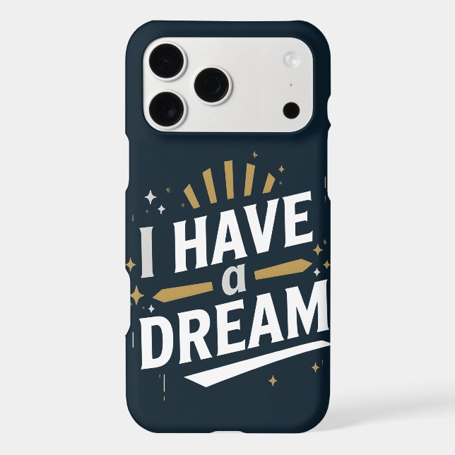 I Have a Dream Inspirational Typography Art (Back)