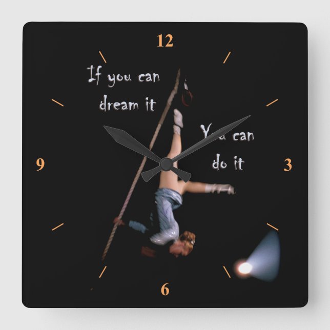 I Have a Dream. Square Wall Clock (Front)