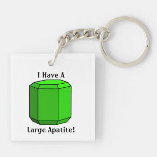 I Have a Large Apatite! Key Ring