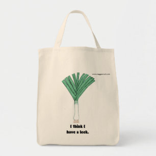 I have a leek tote bag