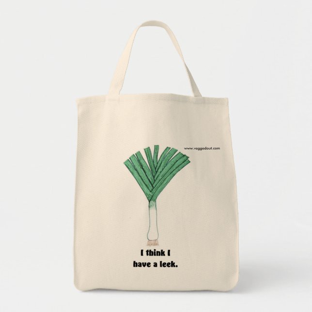 I have a leek tote bag (Front)