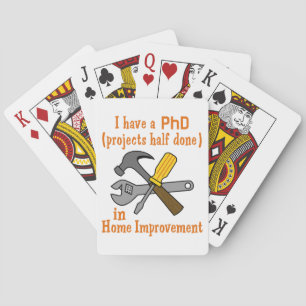 I Have a PHD Playing Cards