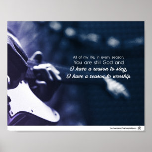 I have a reason to worship poster
