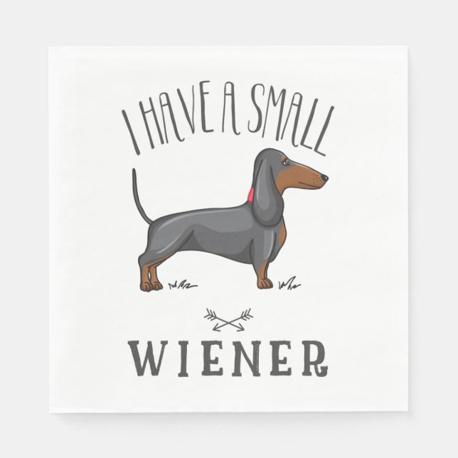 I have a small wiener napkin (Front)