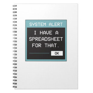 I Have a Spreadsheet for That Funny Office Notebook