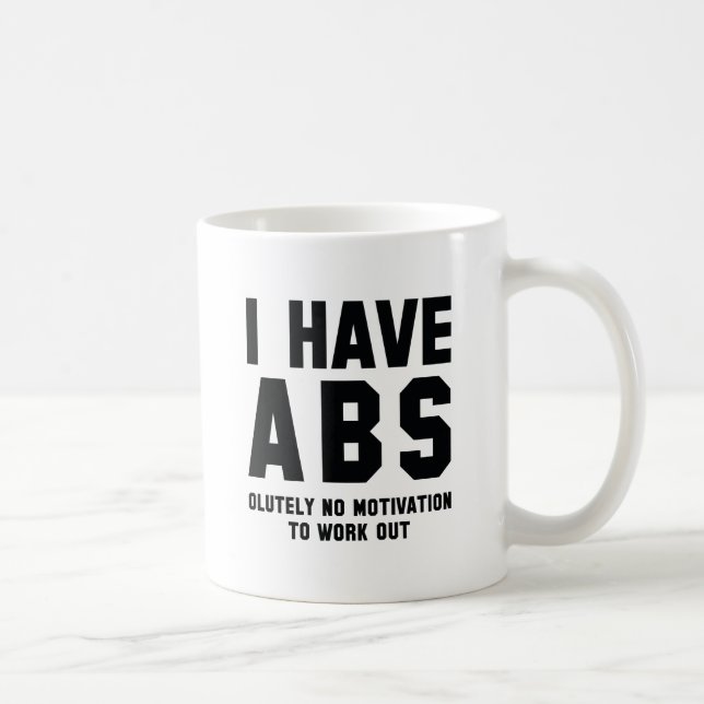 I Have Abs Coffee Mug (Right)