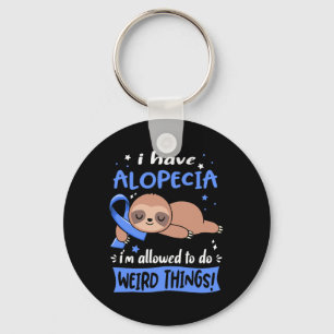 I have Alopecia i'm allowed to do Weird Things Key Ring