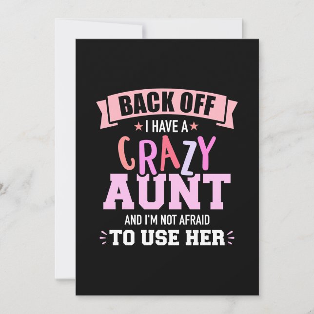 I Have An Aunt Save The Date (Front)