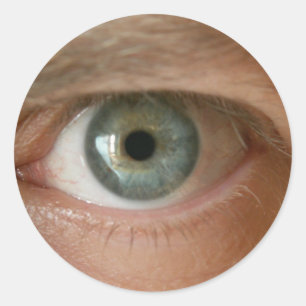 i have an eye for art classic round sticker