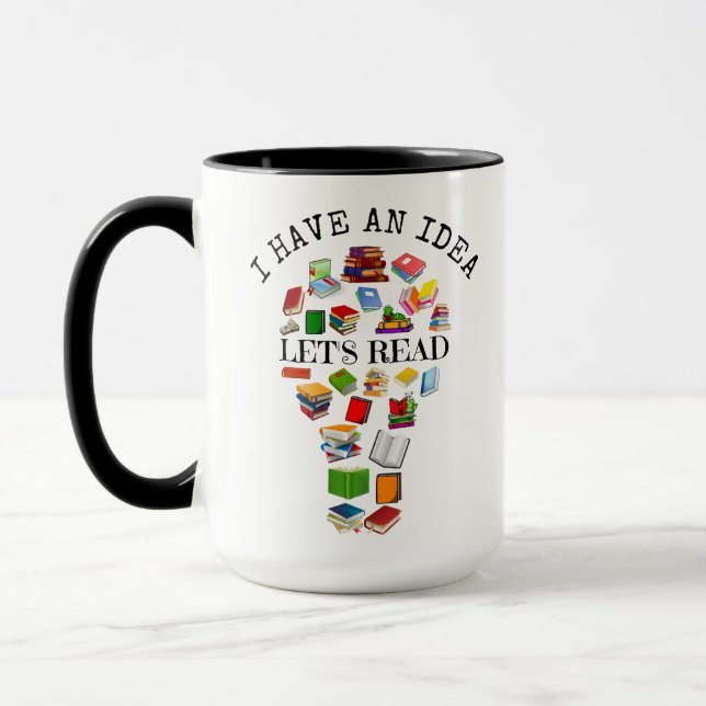 I Have An Idea Let's Read Mug (Left)