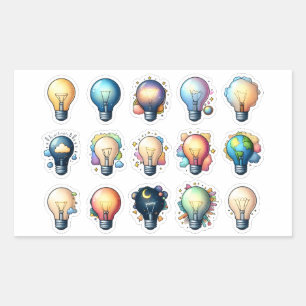I have an idea! rectangular sticker
