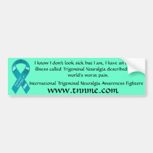 I have an invisible illness bumper sticker. bumper sticker