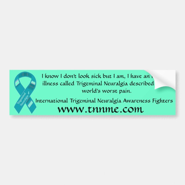I have an invisible illness bumper sticker. bumper sticker (Front)