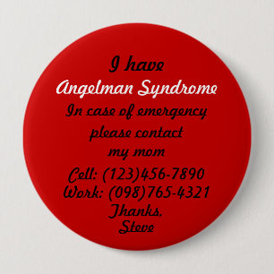 I Have Angelman Syndrome Button