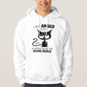 I Have Anger Issues Funny Cat Lover Gift  Hoodie