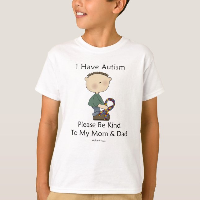 I Have Autism (boy) T-Shirt (Front)