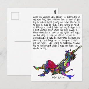 I Have Autism Postcard