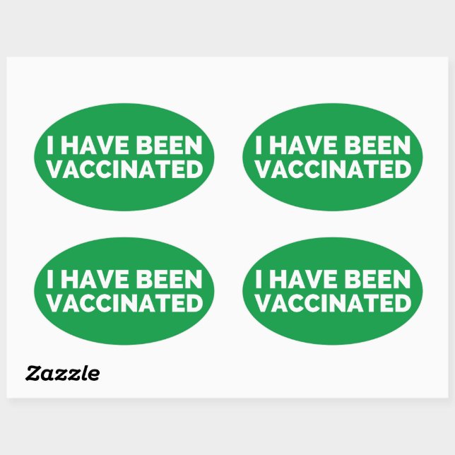 I Have Been Vaccinated Labels (Sheet)