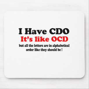 i have cdo mouse mat