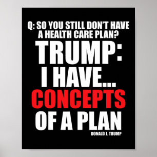 I Have... Concepts Of A Plan Voting Trump Election Poster