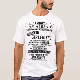 I have crazy Girlfriend She was Born in October T-Shirt
