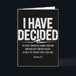 I Have Decided To Follow Jesus Baptism Bible Verse Card<br><div class="desc">I Have Decided To Follow Jesus Baptism Bible Verse Christian</div>