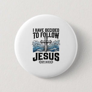 I Have Decided To Follow Jesus Vintage Shirt 6 Cm Round Badge