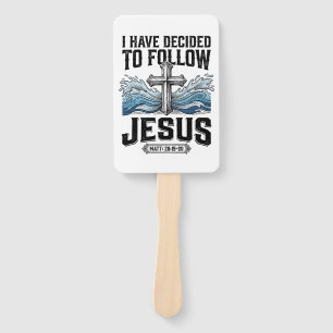 I Have Decided To Follow Jesus Vintage Shirt Hand Fan
